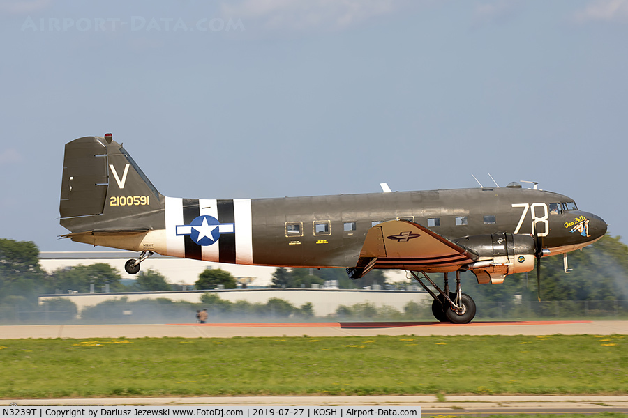 N3239T, 1943 Douglas DC3C-S1C3G (C-47A-65-DL) C/N 19054, Douglas DC-3C-S1C3G (C-47A-65-DL Skytrain) 