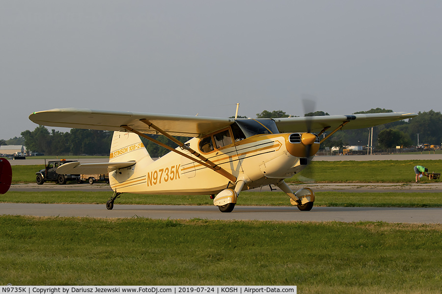 N9735K, 1947 Stinson 108-2 Voyager C/N 108-2735, Stinson 108-2 Voyager  C/N 108-2735, N9735K