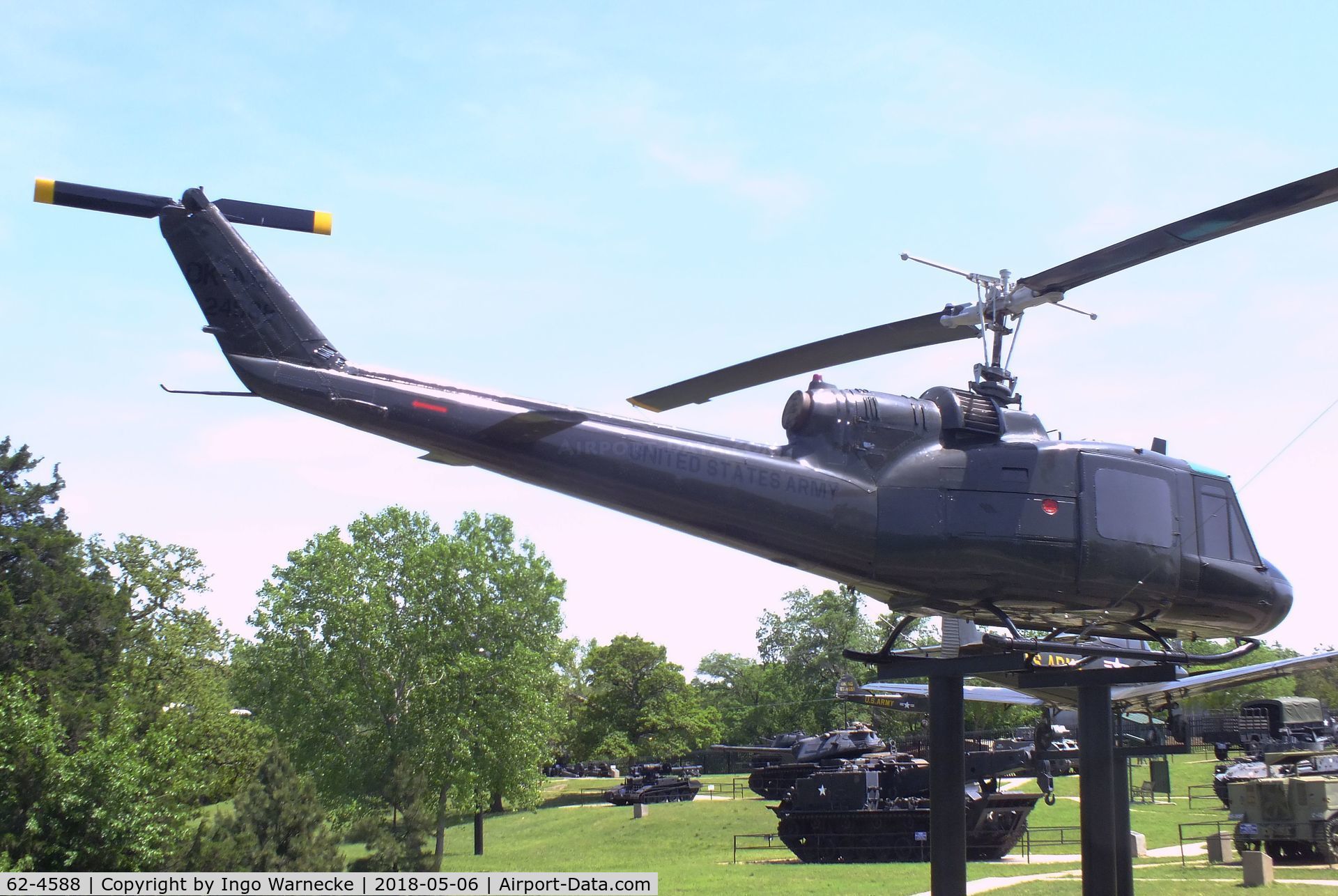 62-4588, 1963 Bell UH-1B Iroquois C/N 648, Bell UH-1B Iroquois at the 45th Infantry Division Museum, Oklahoma City OK