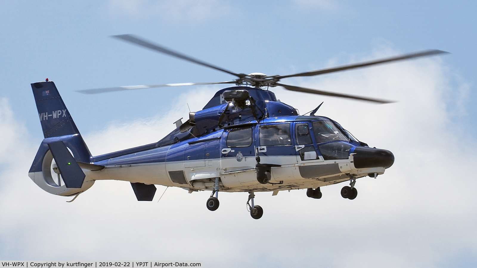VH-WPX, 2011 Eurocopter AS-365N-3 Dauphin 2 C/N 6936, Airbus Helicopters AS365 Dauphin AS65. Western Australian Pollice, YPJT 220219