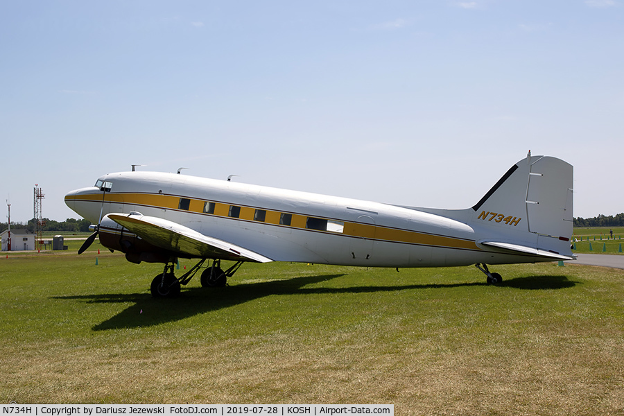 N734H, 1942 Douglas DC-3 (C-47-DL) C/N 4727, Douglas DC-3  C/N 4727, N734H