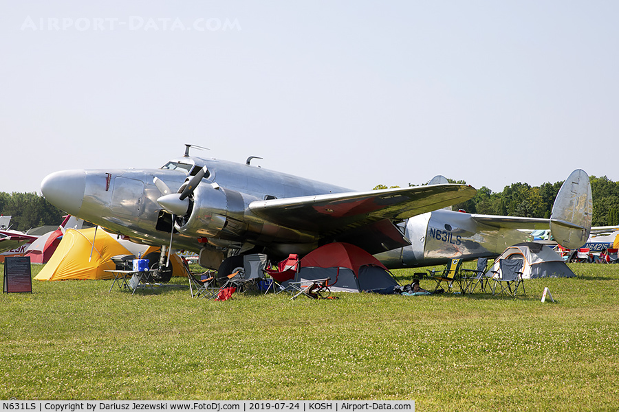 N631LS, 1943 Lockheed-PacAero R50-5 Learstar C/N 18-2404, Lockheed 18-56 Lodestar  C/N 2404, N631LS