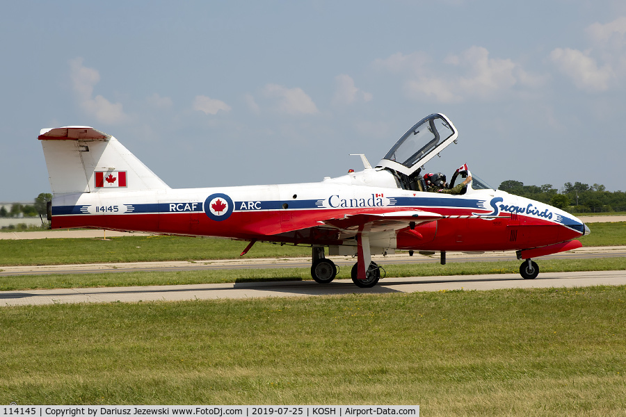 114145, Canadair CT-114 Tutor C/N 1145, CAF CT-114 Tutor 114145  C/N 1145 from Snowbirds Demo Team 15 Wing CFB Moose Jaw, SK