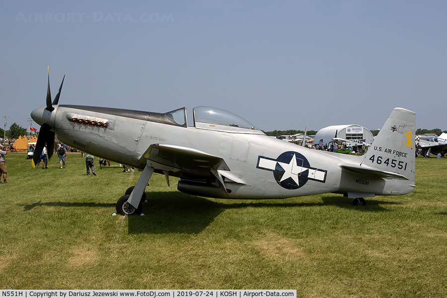 N551H, 1944 North American F-51-H-5-NA C/N 44-64314, North American F-51H-5-NA Mustang  C/N 44-64314, N551H