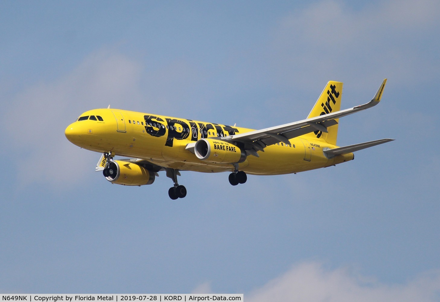 N649NK, 2017 Airbus A320-232 C/N 7679, Spirit