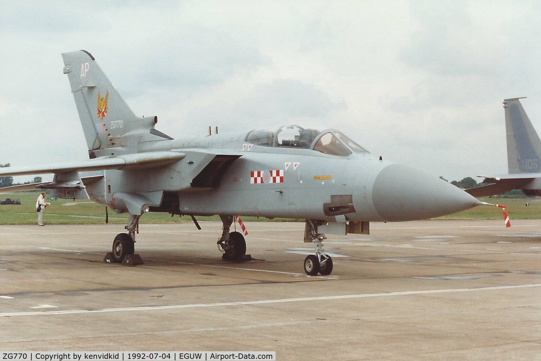 ZG770, 1991 Panavia Tornado F.3 C/N 891/AS136/3438, At the Phantom Phinale photocall.