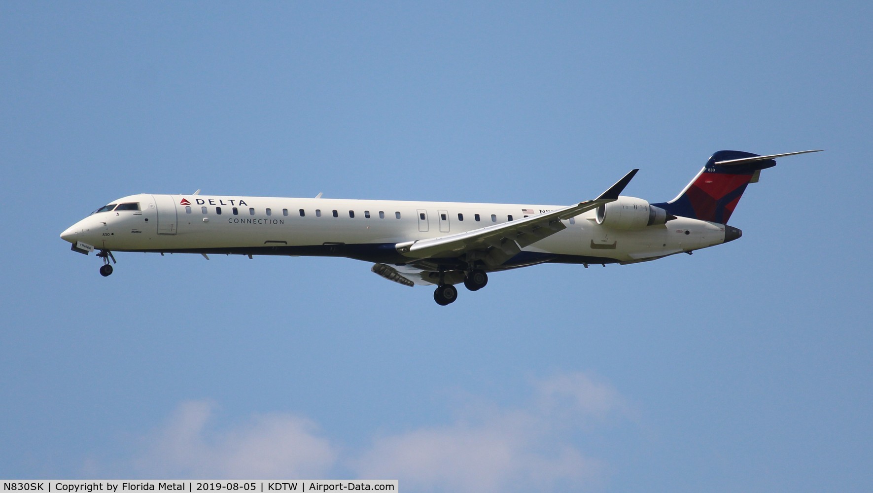 N830SK, 2018 Bombardier CRJ-900LR (CL-600-2D24) C/N 15453, Delta Connection