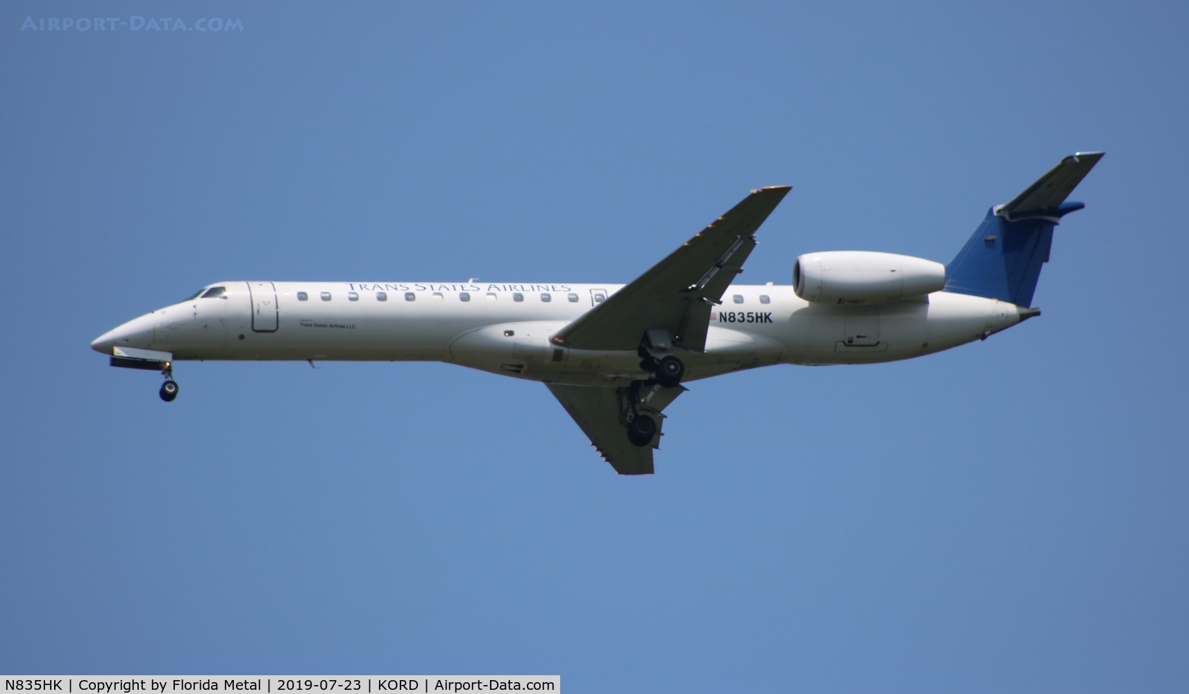 N835HK, 2003 Embraer ERJ-145LR (EMB-145LR) C/N 145670, Trans States