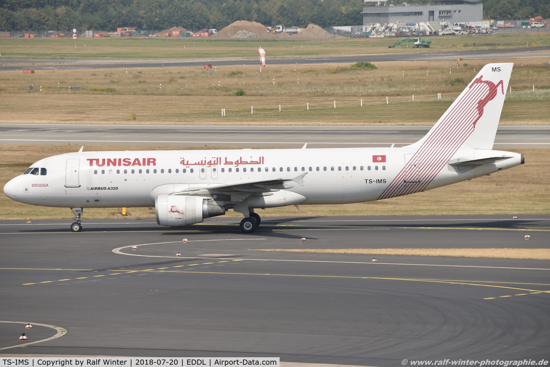 TS-IMS, 2011 Airbus A320-214 C/N 4689, Airbus A320-214 - TU TAR Tunisair 'Dougga' - 4689 - TS-IMS - 20.07.2018 - DUS