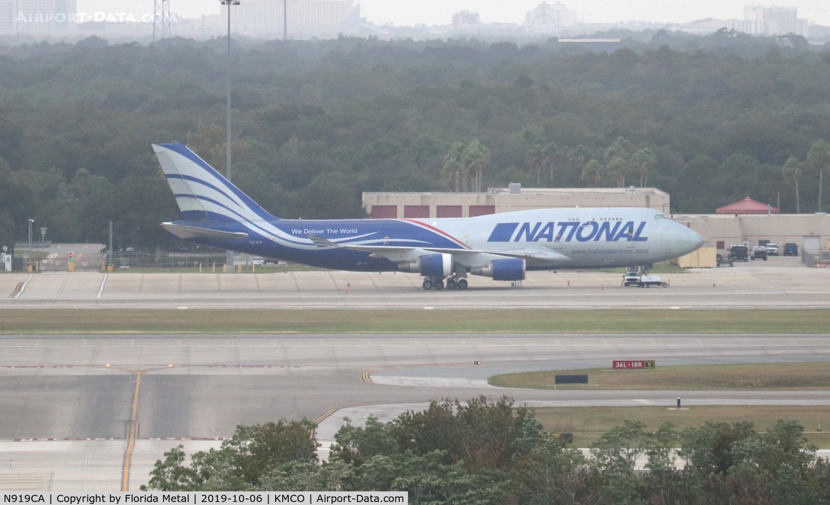N919CA, 1991 Boeing 747-428M(BCF) C/N 25302, National