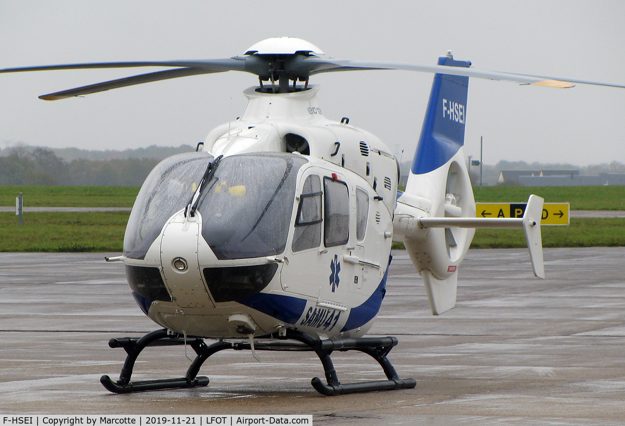F-HSEI, 2005 Eurocopter EC-135P-2 C/N 0415, On apron.