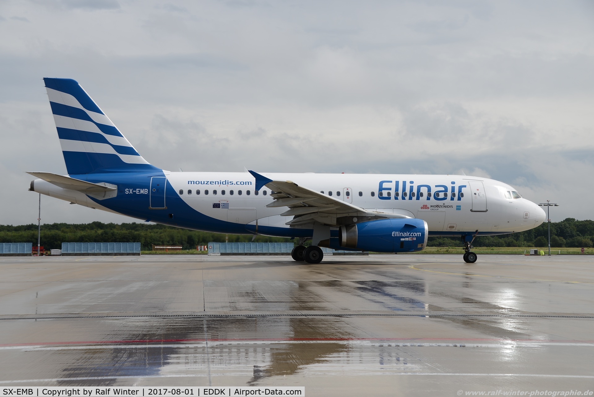 SX-EMB, 2008 Airbus A319-133 C/N 3705, Airbus A319-133 - EL ELB Ellinair - 3705 - SX-EMB - 01.08.2017 - CGN