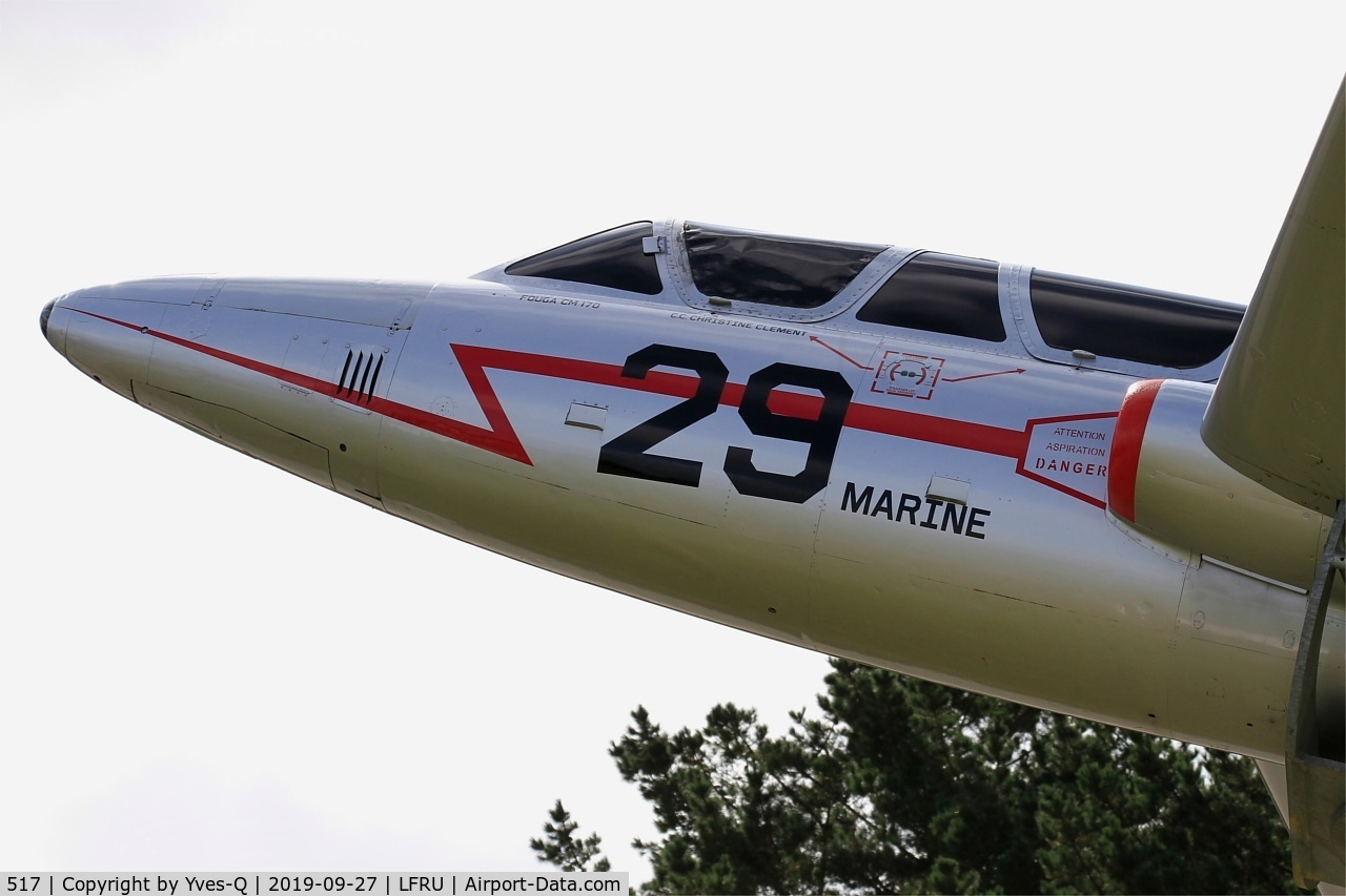 517, Fouga CM-170 Magister C/N 517, Fouga CM-170 Magister, Static display, Morlais-Ploujean airport (LFRU-MXN)