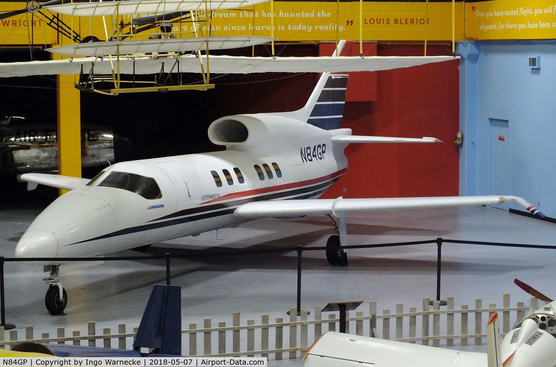 N84GP, 1983 Gulfstream Aerospace Peregrine 550 C/N 551, Gulfstream Aerospace Peregrine 550 at the Science Museum Oklahoma, Oklahoma City OK