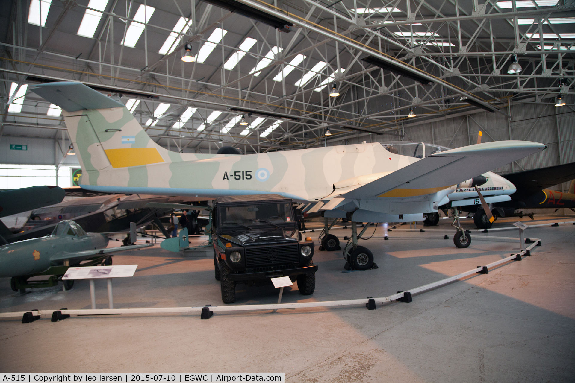 A-515, FMA IA-58A Pucará C/N 018, Cosford Museum 10.7.2015