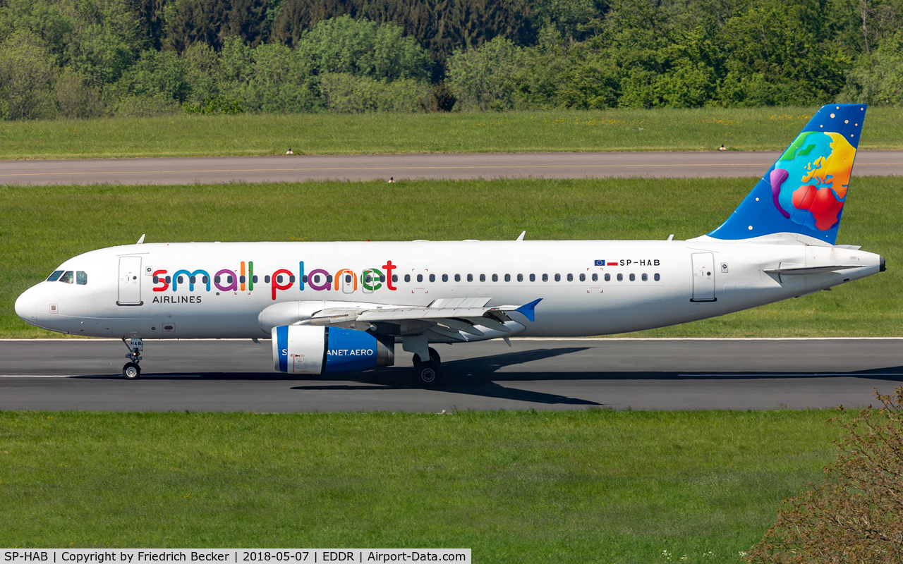 SP-HAB, 2001 Airbus A320-232 C/N 1411, decelerating after touchdown