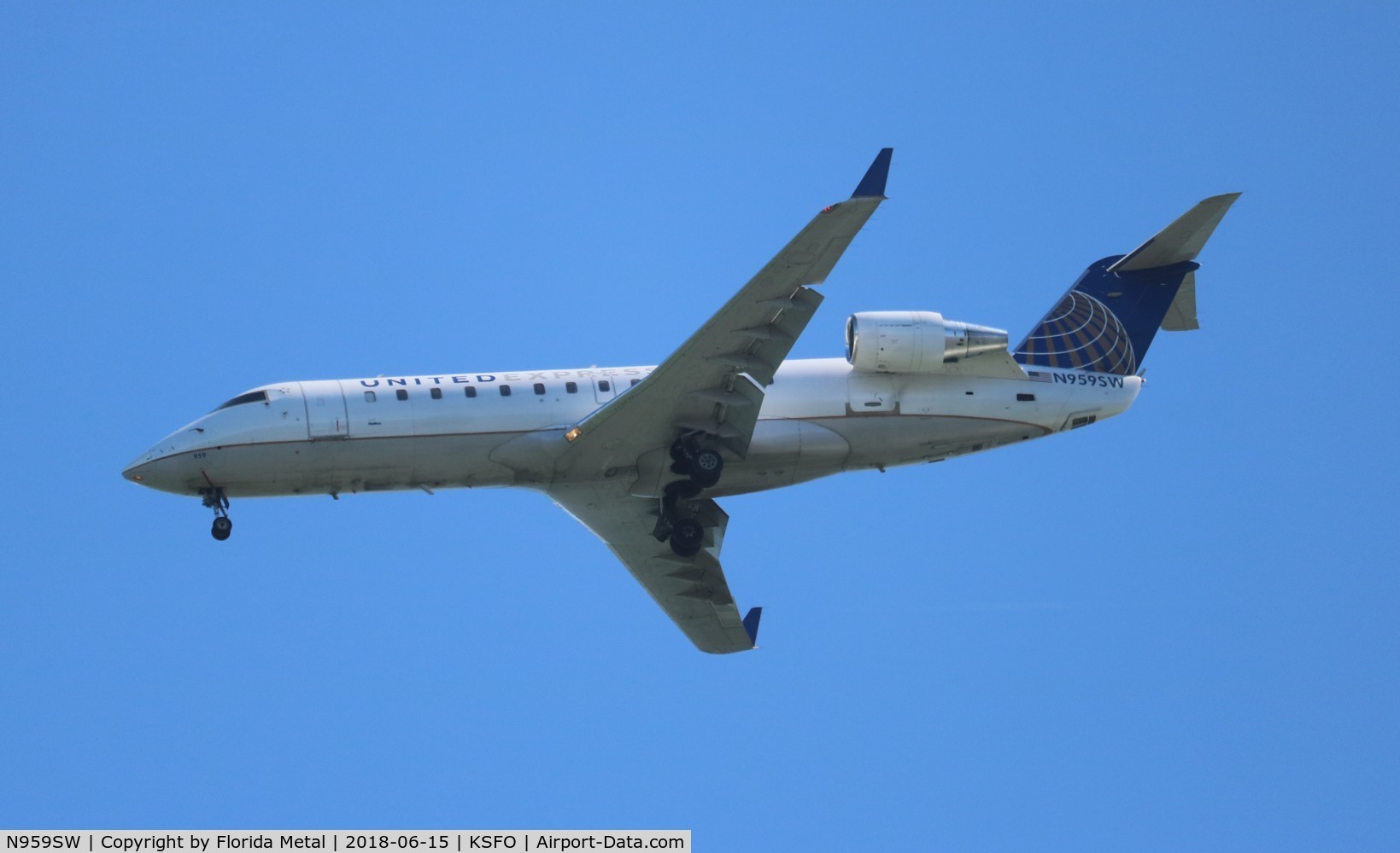 N959SW, 2003 Canadair CL-600-2B19 Regional Jet CRJ-200LR C/N 7840, United Express