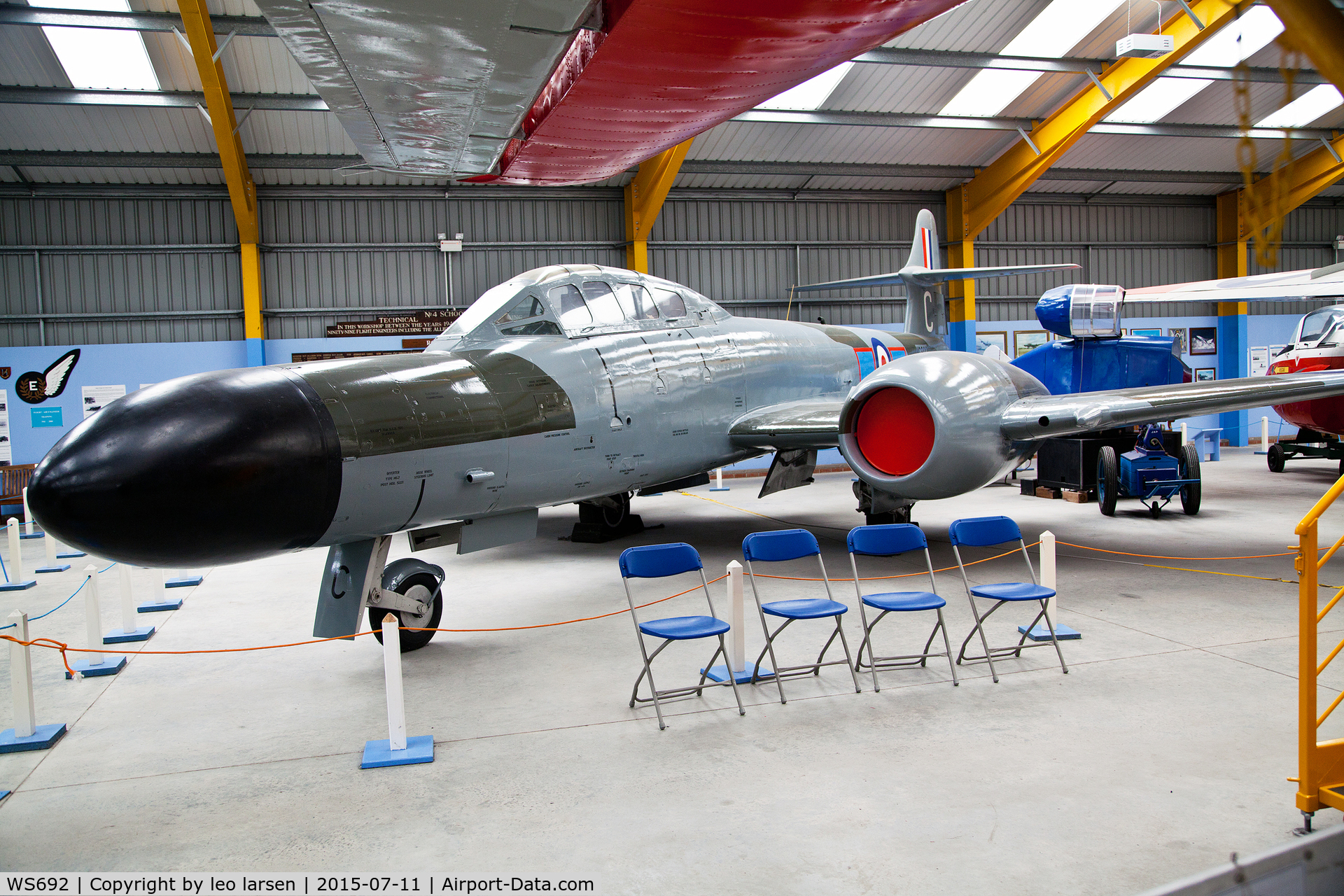 WS692, Gloster Meteor NF.12 C/N Not found WS692, Newark Air Museum 11.7.2015