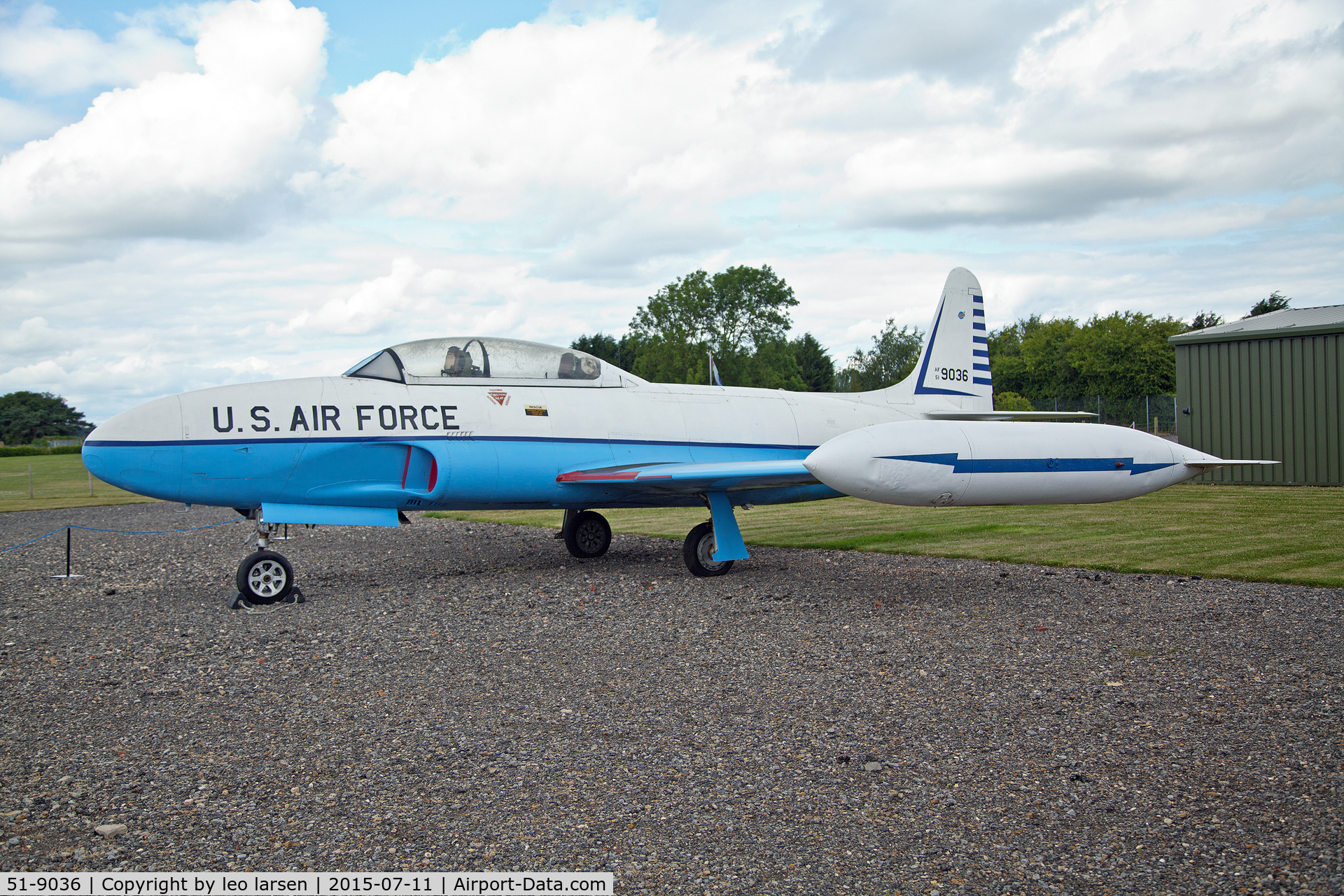 51-9036, 1951 Lockheed T-33A Shooting Star C/N 580-6820, Newark Air Museum 11.7.2015