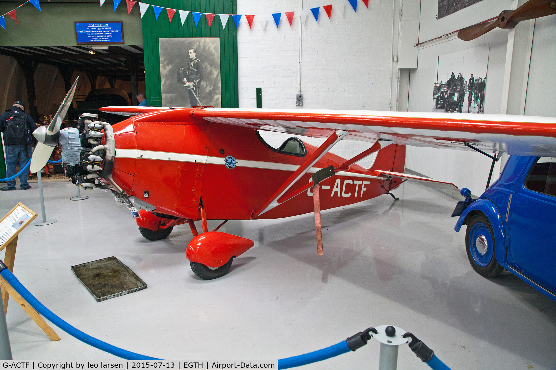 G-ACTF, 1932 Comper CLA-7 Swift C/N S32/9, Shuttlrworth Collection 13.7.2015