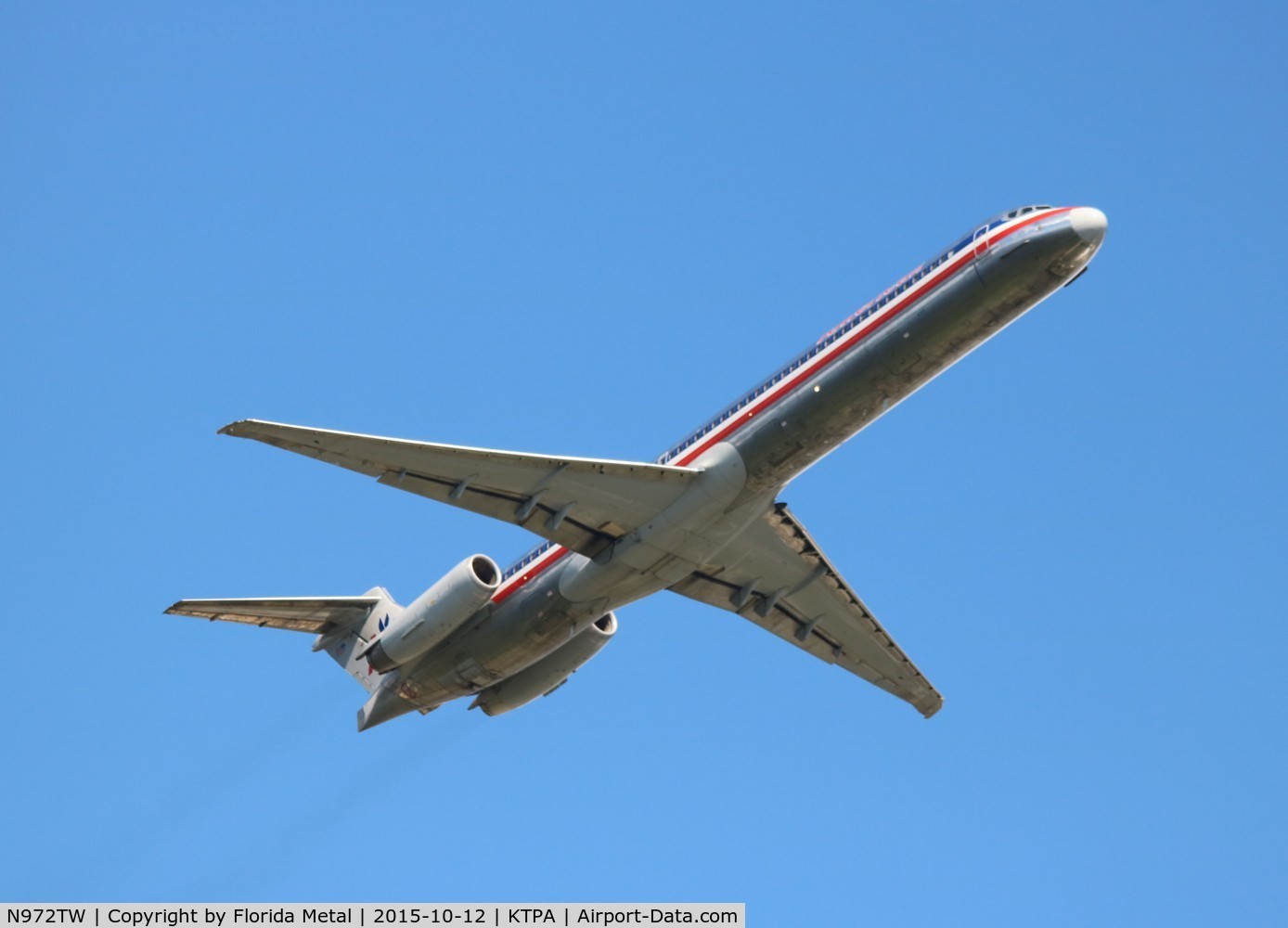 N972TW, 1999 McDonnell Douglas MD-83 (DC-9-83) C/N 53622, American