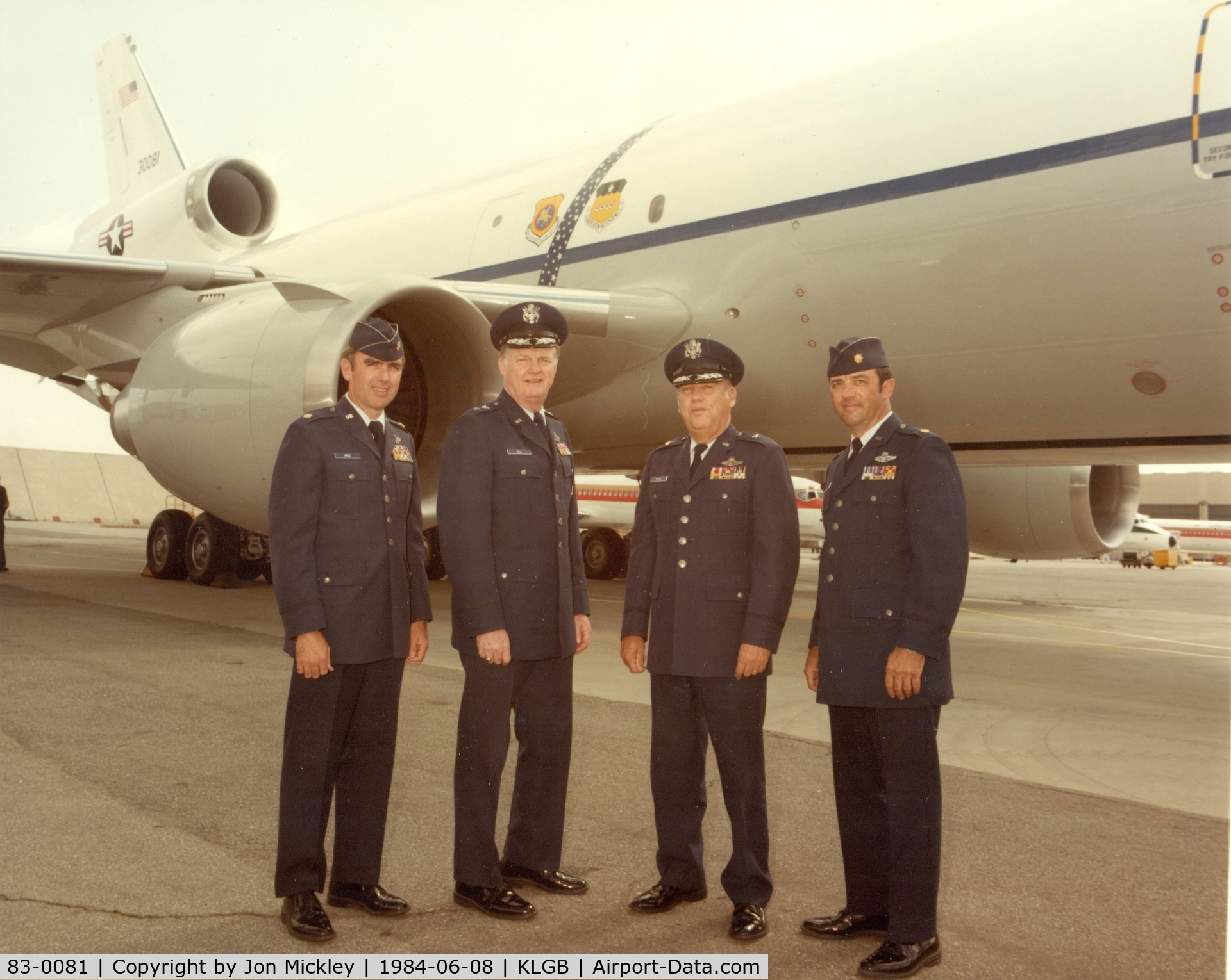 83-0081, 1983 McDonnell Douglas KC-10A Extender C/N 48222, Crew that picked up 83-0081 at the DAC facility.    All AFRES crew, and first aircraft picked up by AFRES.  Ship was assigned to the 2nd Bomb Wing, Barksdale AFB, LA.  78th AREFS was the AFRES KC10 Squadron.
