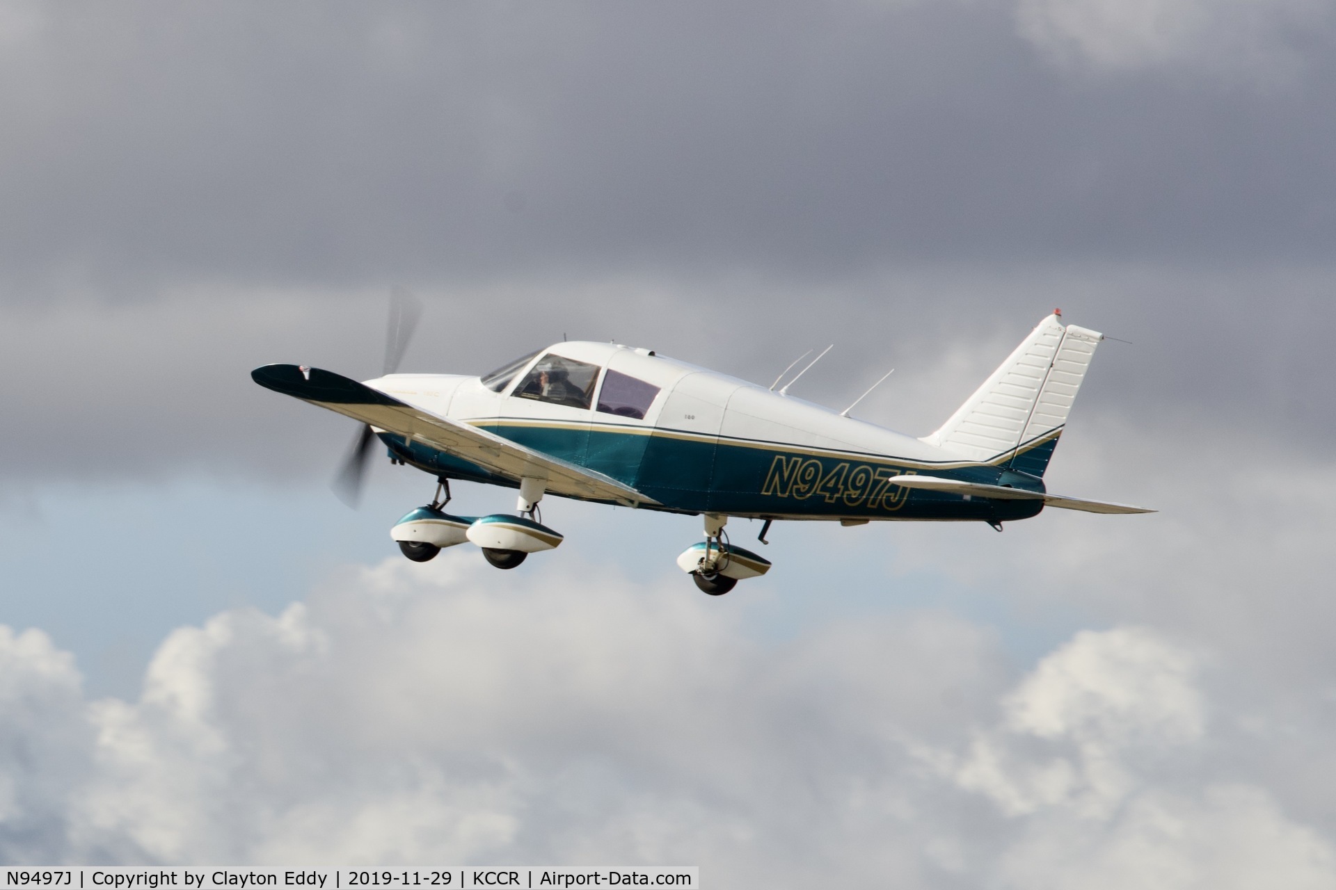 N9497J, 1966 Piper PA-28-180 C/N 28-3737, Buchanan Field Concord California 2019.