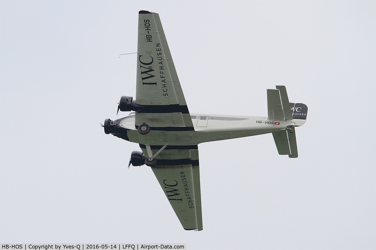 HB-HOS, 1939 Junkers Ju-52/3m g4e C/N 6580, Junkers Ju-52-3m g4e, On display, La Ferté-Alais airfield (LFFQ) Air show 2016