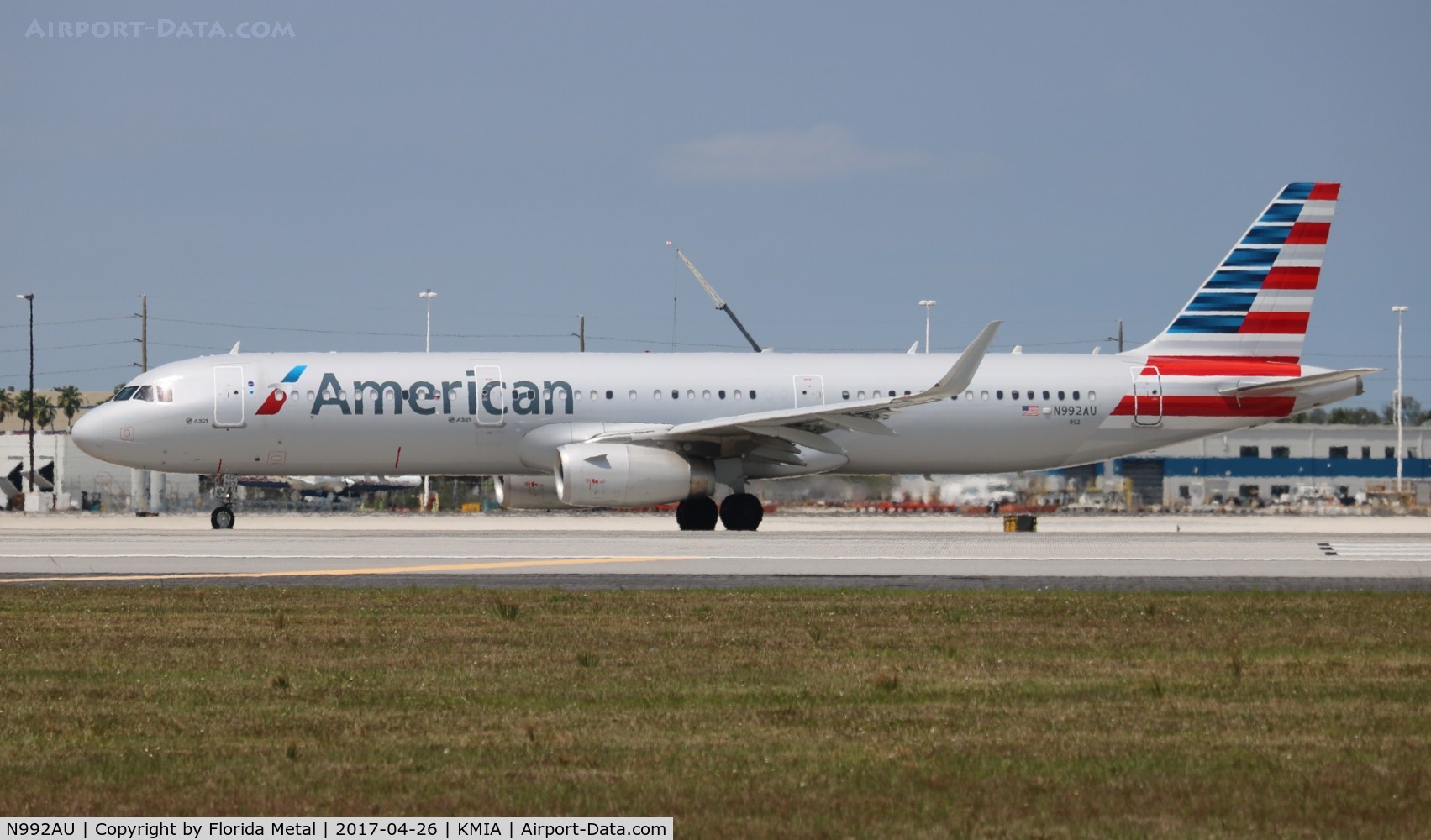 N992AU, 2016 Airbus A321-231 C/N 7157, American