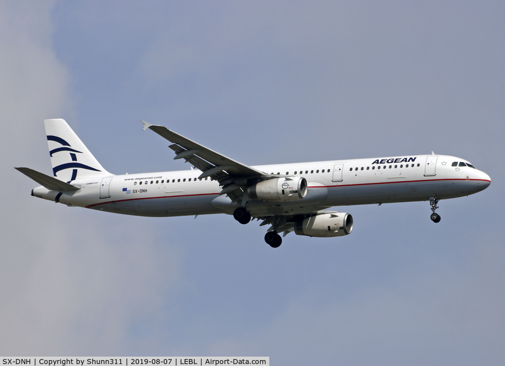 SX-DNH, 2008 Airbus A321-231 C/N 3546, Landing rwy 07L