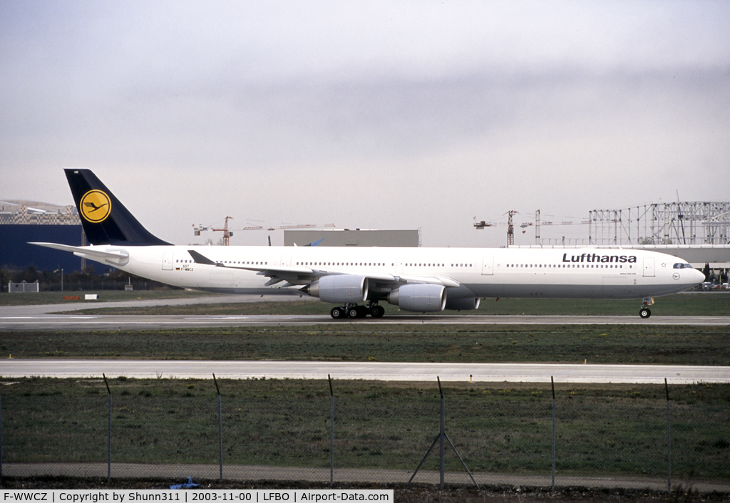 F-WWCZ, 2003 Airbus A340-642 C/N 537, C/n 0537 - To be D-AIHD