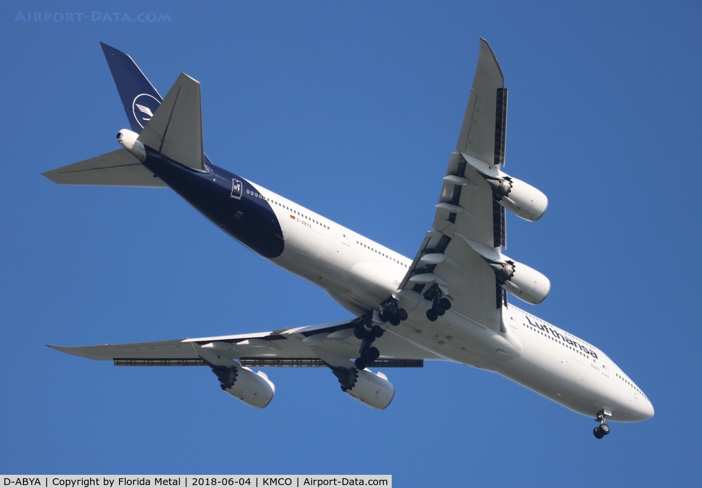 D-ABYA, 2012 Boeing 747-830 C/N 37827, MCO spotting