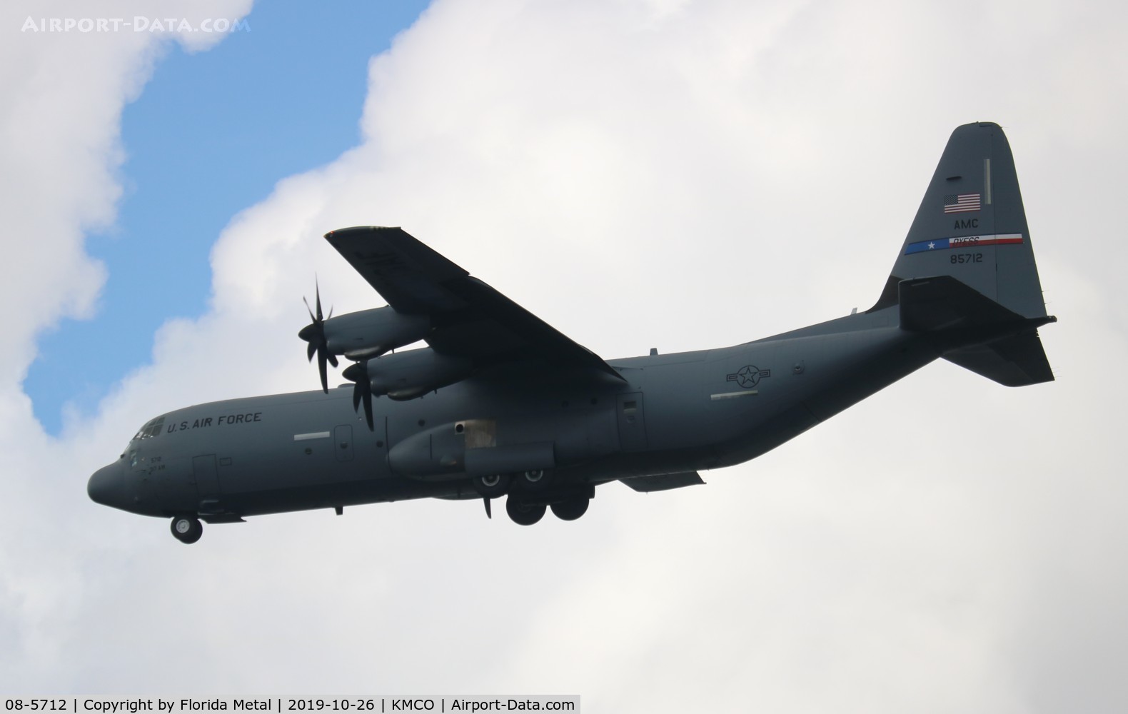 08-5712, 2008 Lockheed Martin C-130J-30 Super Hercules C/N 382-5712, MCO spotting
