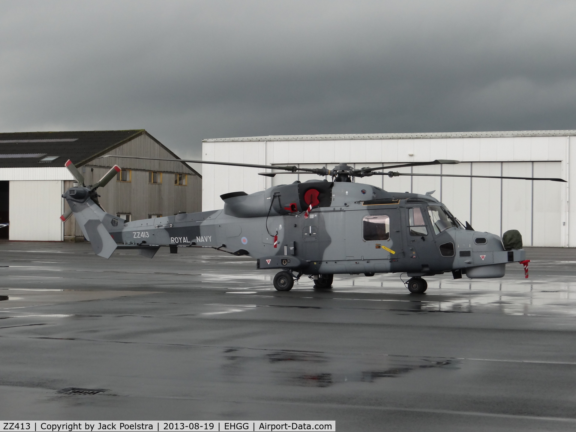 ZZ413, AgustaWestland AW-159 Wildcat HMA.2 C/N 483, Fuel stop at Groningen airport