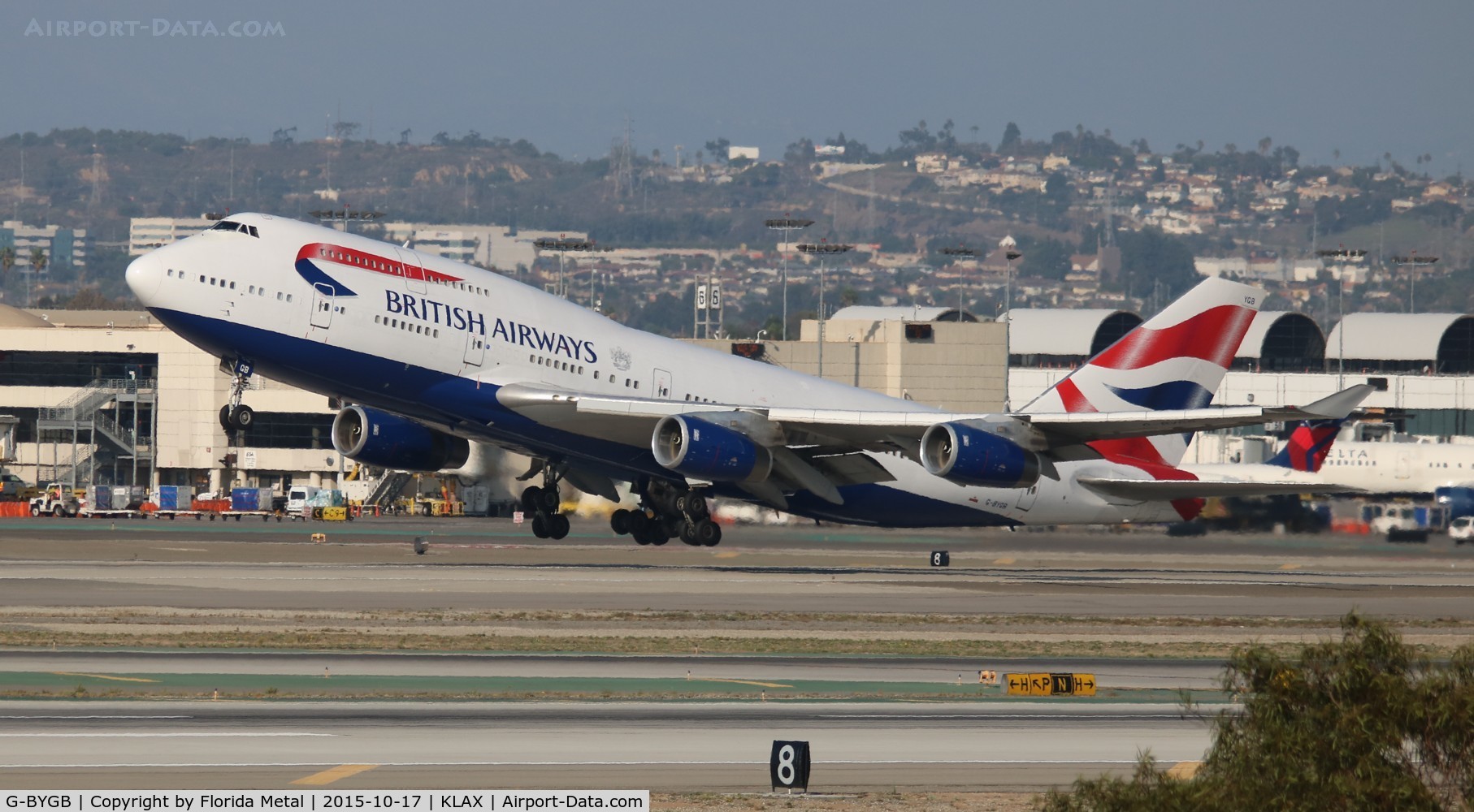 G-BYGB, 1999 Boeing 747-436 C/N 28856, LAX 2015