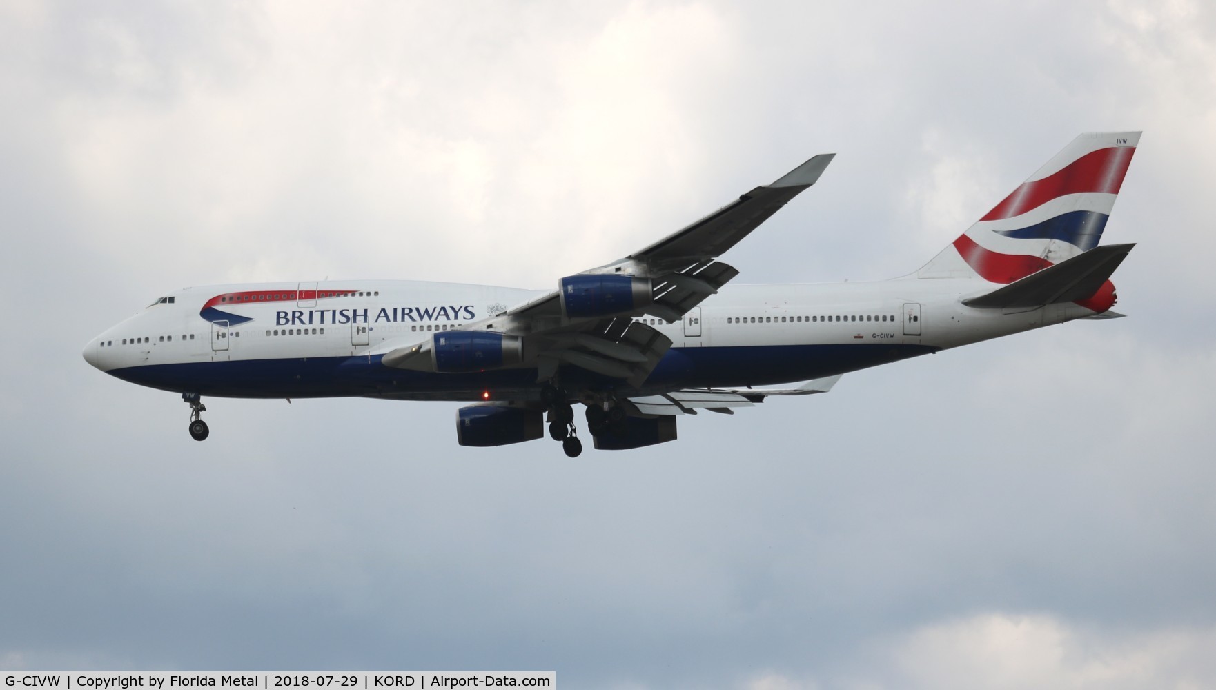 G-CIVW, 1998 Boeing 747-436 C/N 25822, ORD 2018