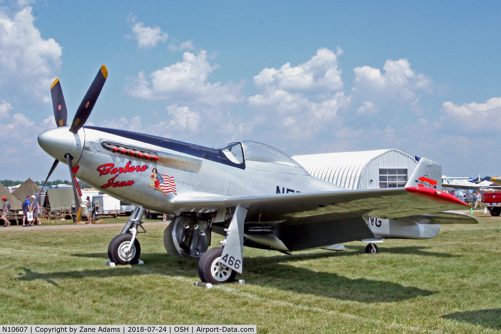 N10607, 1944 North American P-51D Mustang C/N 122-41006, At the 2018 EAA Airventure - Oshkosh, Wisconsin