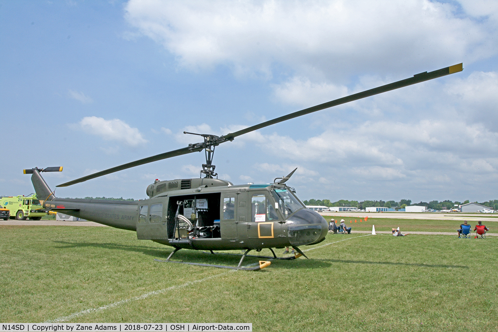 N14SD, 1967 Bell UH-1H Iroquois C/N 4027, At the 2018 EAA Airventure - Oshkosh, Wisconsin