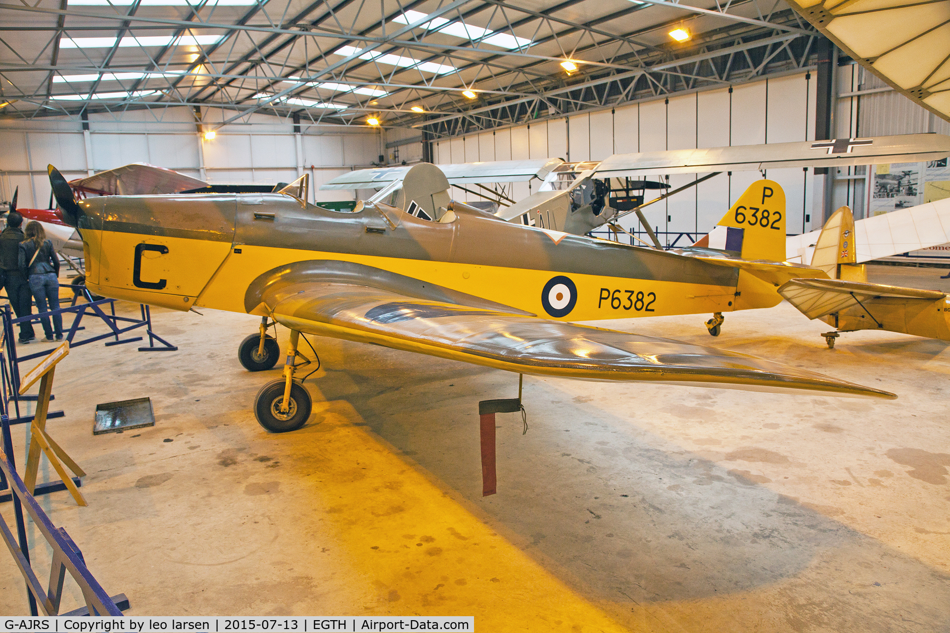 G-AJRS, 1939 Miles M14A Magister C/N 1750, Shuttleworth Collection 13.7.2015
