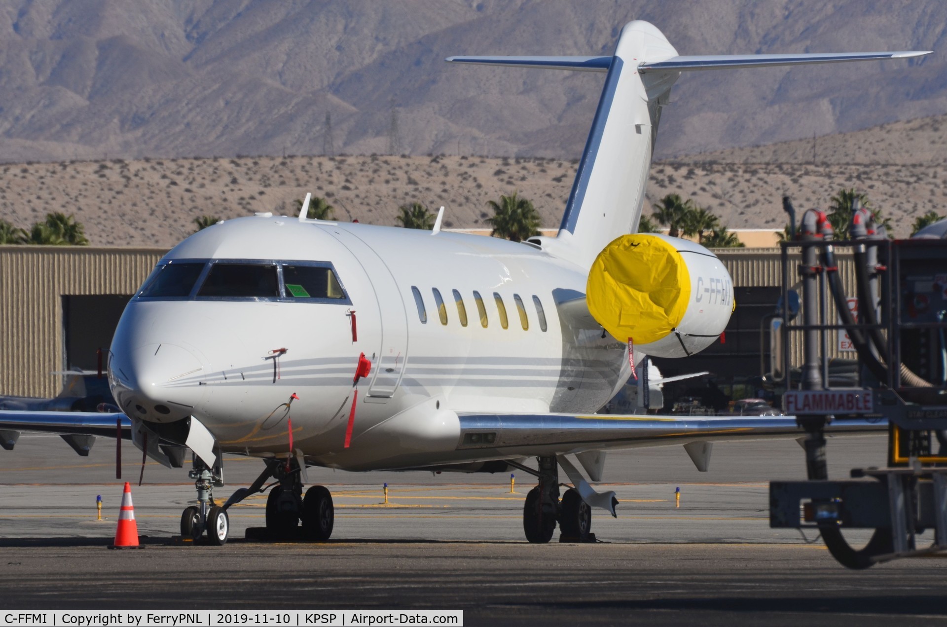 C-FFMI, 2019 Bombardier Challenger 650 C/N 6137, CL650 parked in PSP