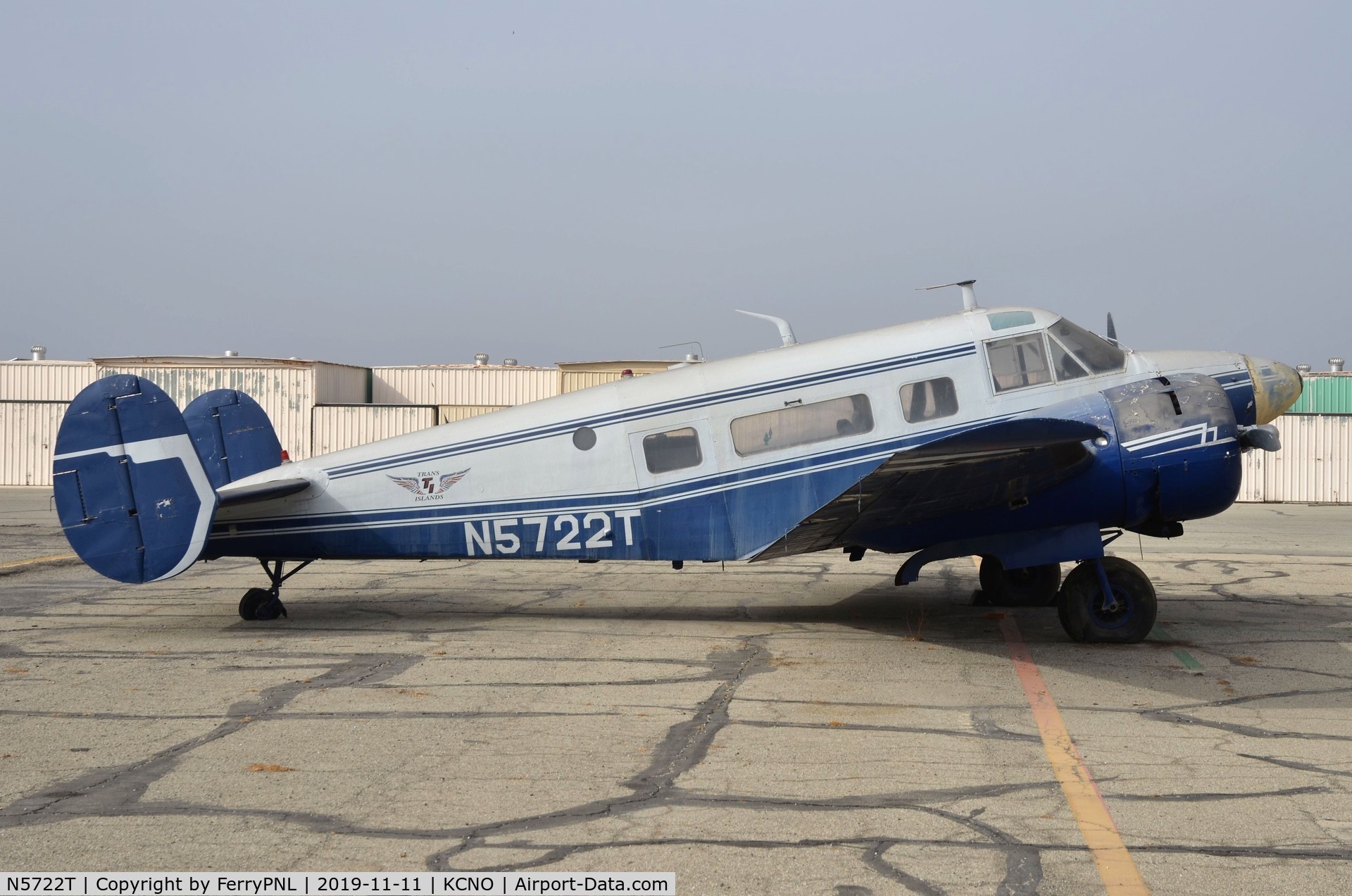 N5722T, 1960 Beech G18S C/N BA-552, China Aircraft Sales Be18