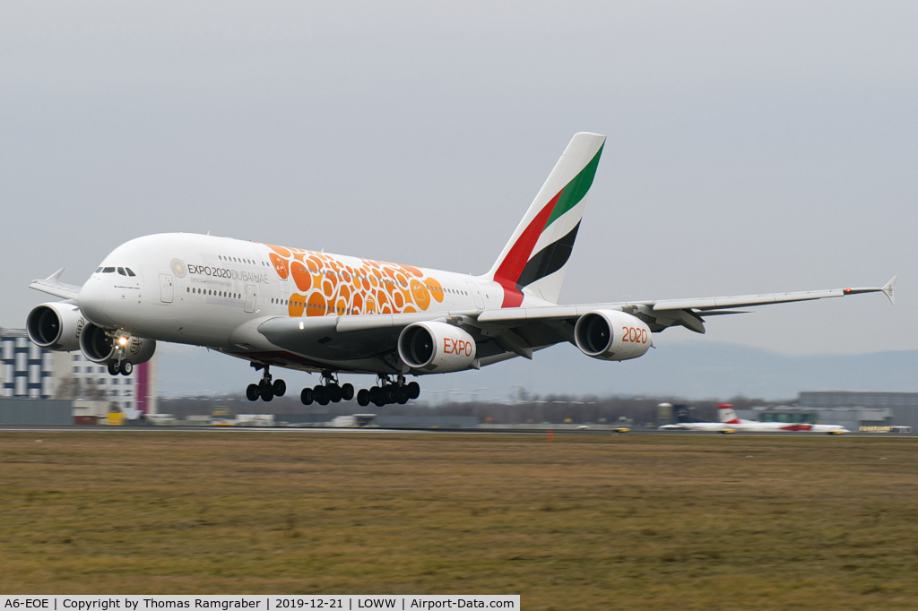 A6-EOE, 2014 Airbus A380-861 C/N 169, Emirates Airbus A380