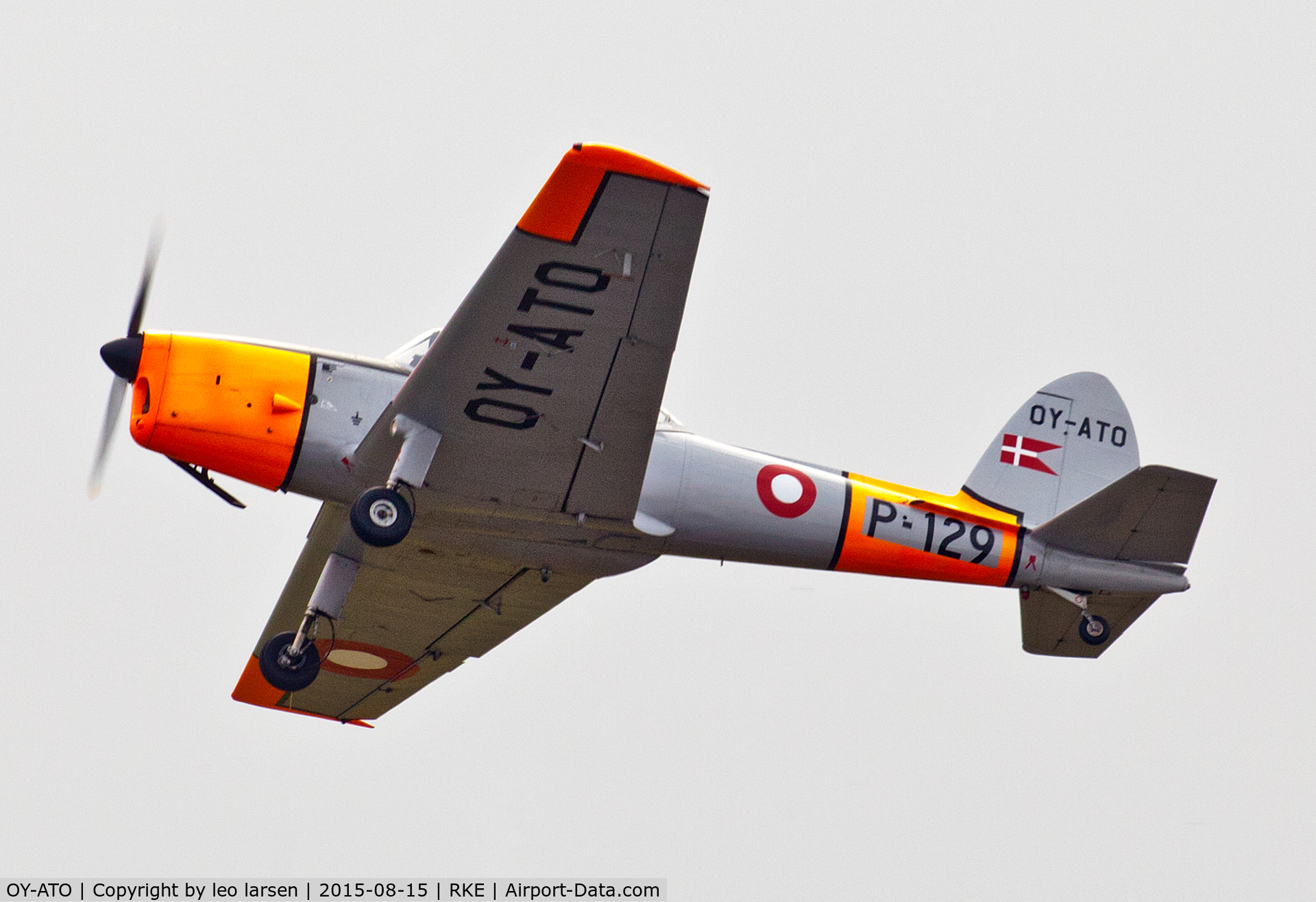 OY-ATO, 1950 De Havilland DHC-1 Chipmunk 22 C/N C1/0108, Roskilde Air Show 15.8.2015