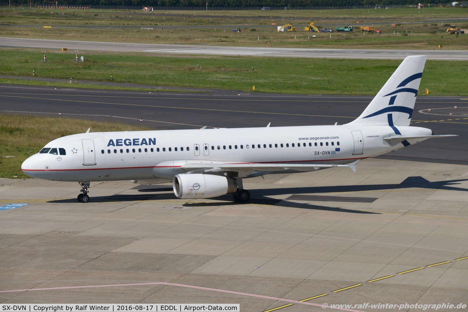 SX-DVN, 2008 Airbus A320-232 C/N 3478, Airbus A320-232 - A3 AEE Aegean Airlines - 3478 - SX-DVN - 17.08.2016 - DUS