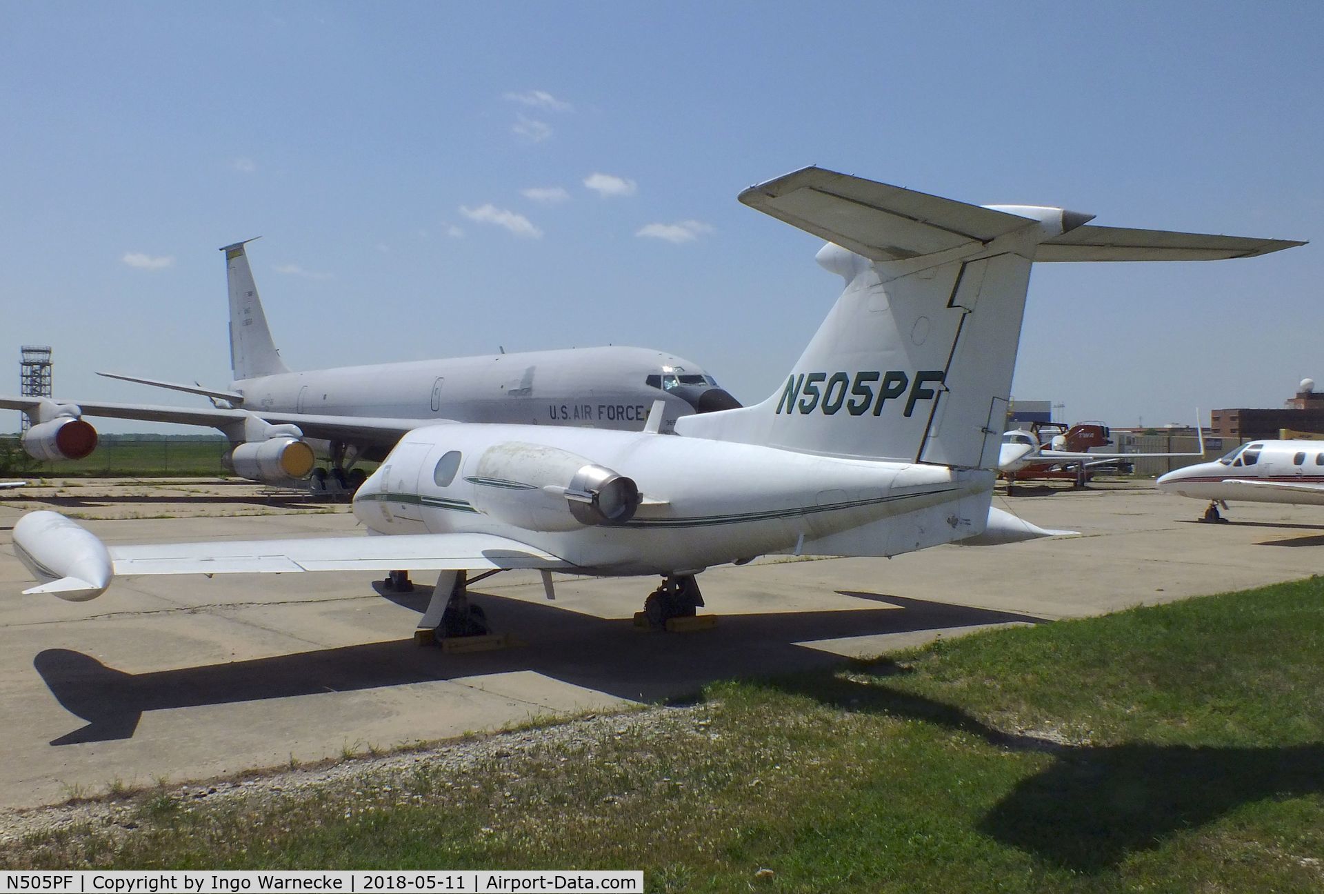 N505PF, 1965 Learjet 23 C/N 23-006, Learjet 23 at the Kansas Aviation Museum, Wichita KS