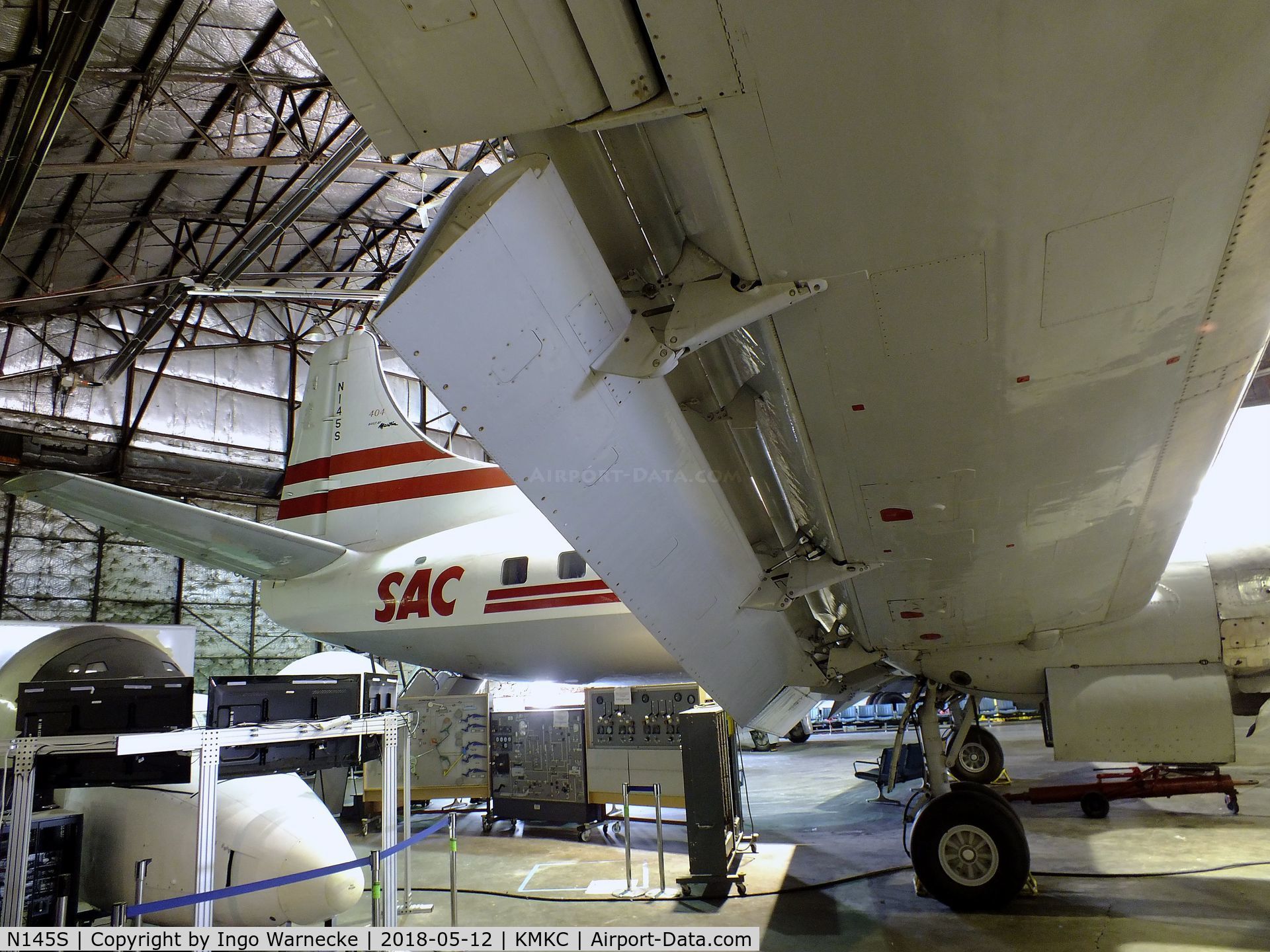 N145S, 1952 Martin 404 C/N 14142, Martin 404 at the Airline History Museum, Kansas City MO