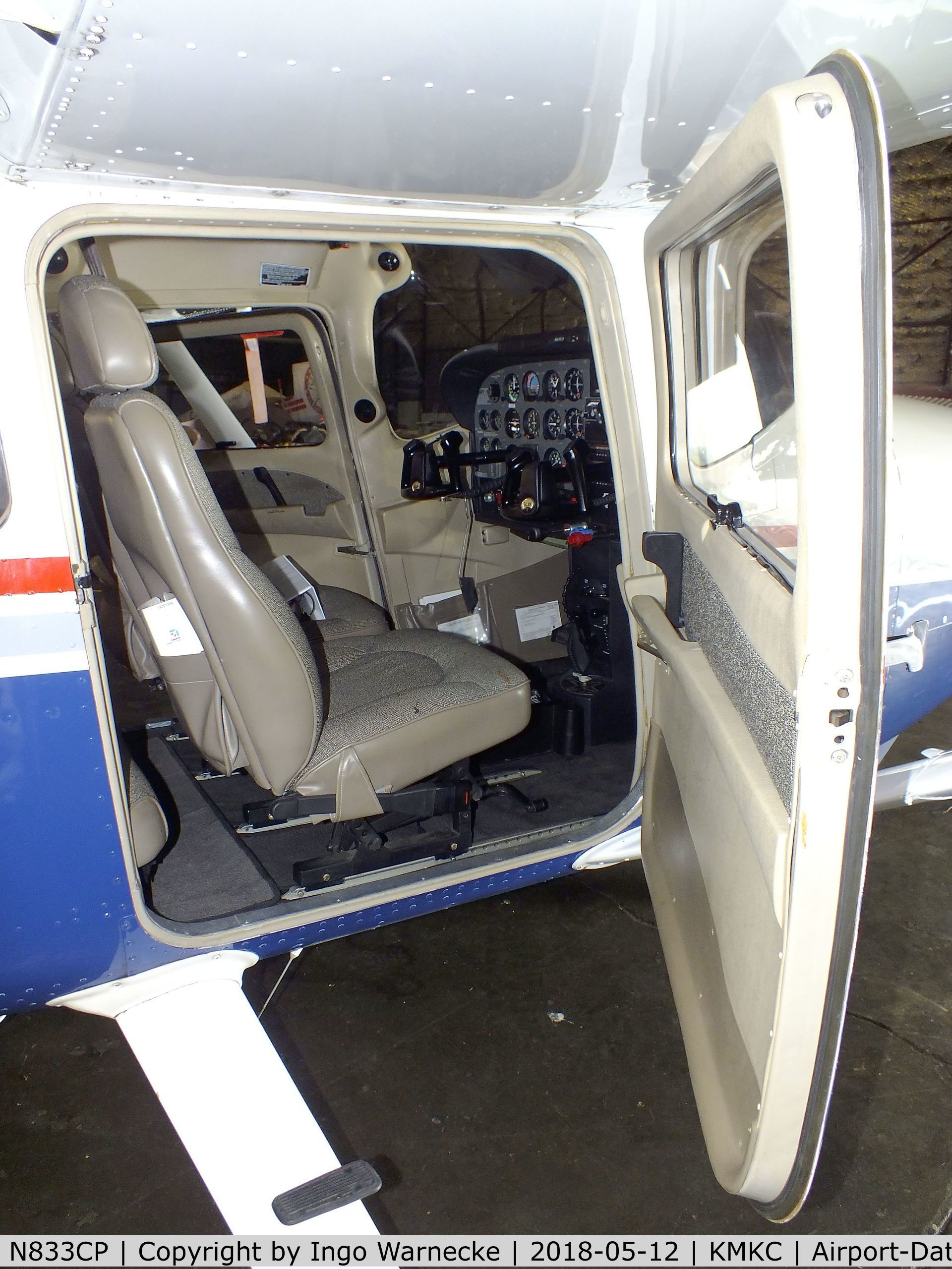 N833CP, 2004 Cessna 182T Skylane C/N 18281302, Cessna 182T Skylane of the CAP (Civil Air Patrol) in the hangar of the Airline History Museum, Kansas City MO  #c