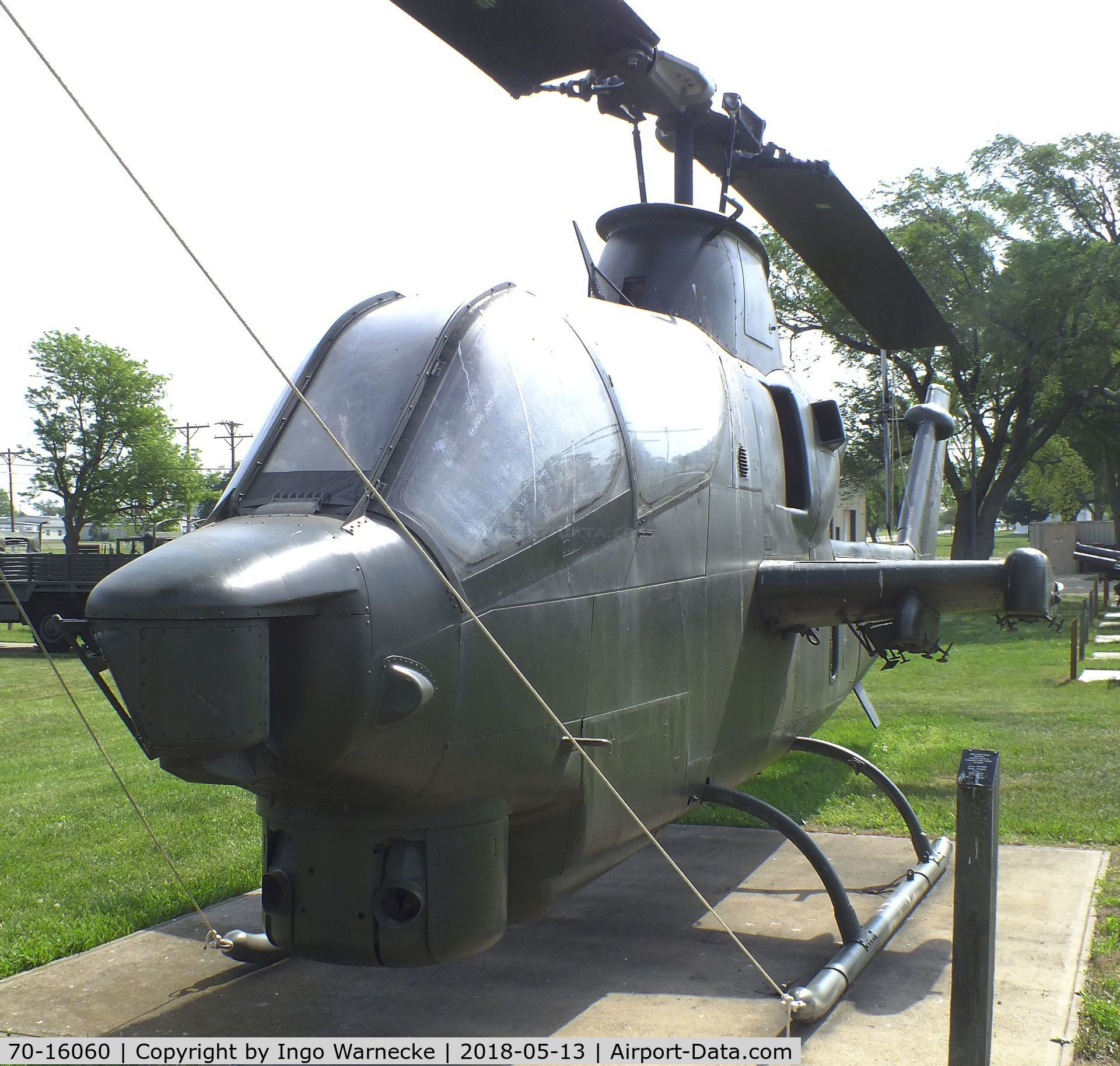 70-16060, 1970 Bell AH-1S Cobra C/N 21004, Bell AH-1S Cobra at the Museum of the Kansas National Guard, Topeka KS