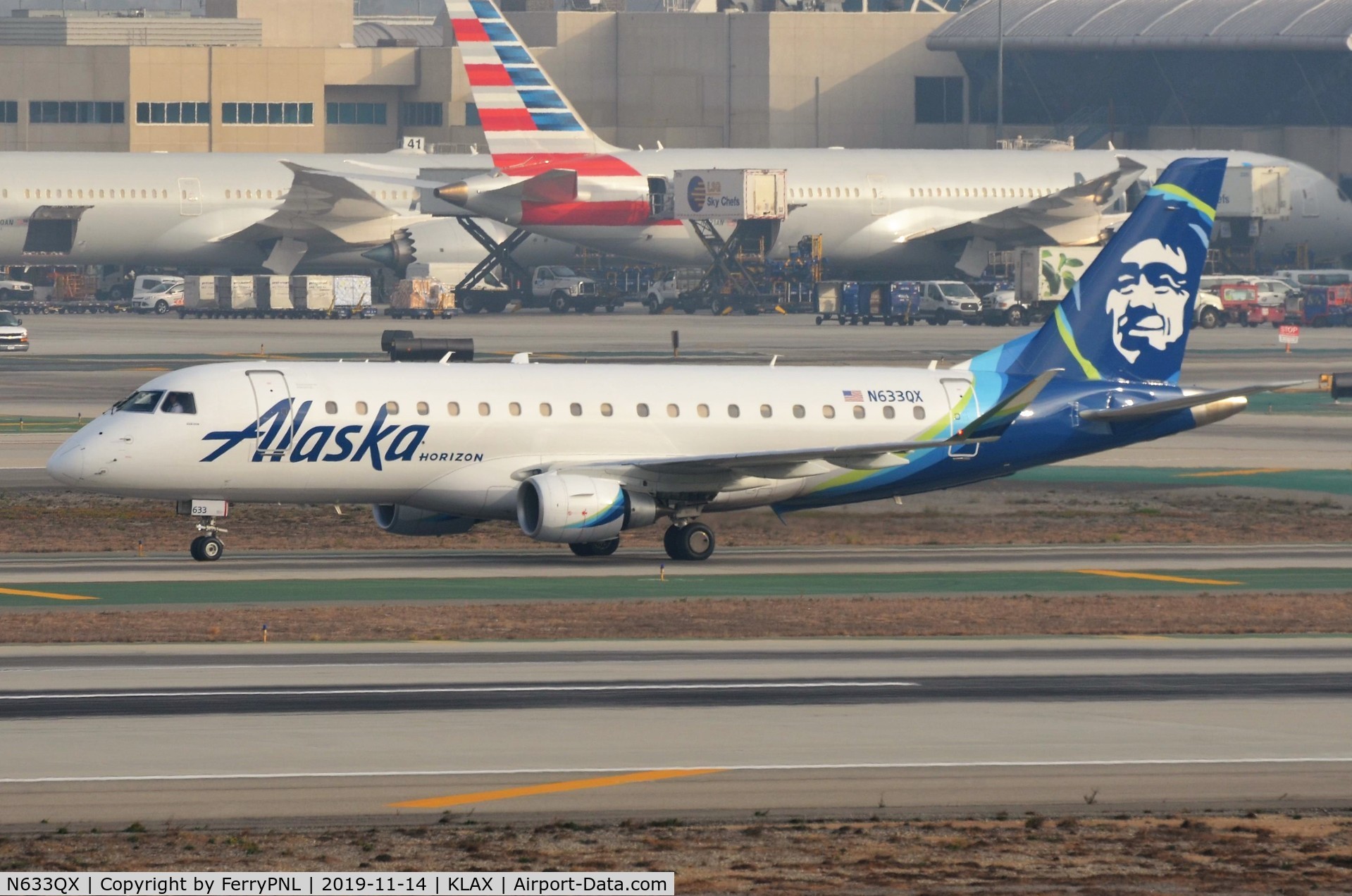 N633QX, 2018 Embraer 175LR (ERJ-170-200LR) C/N 17000719, Alaska Horizon ERJ175
