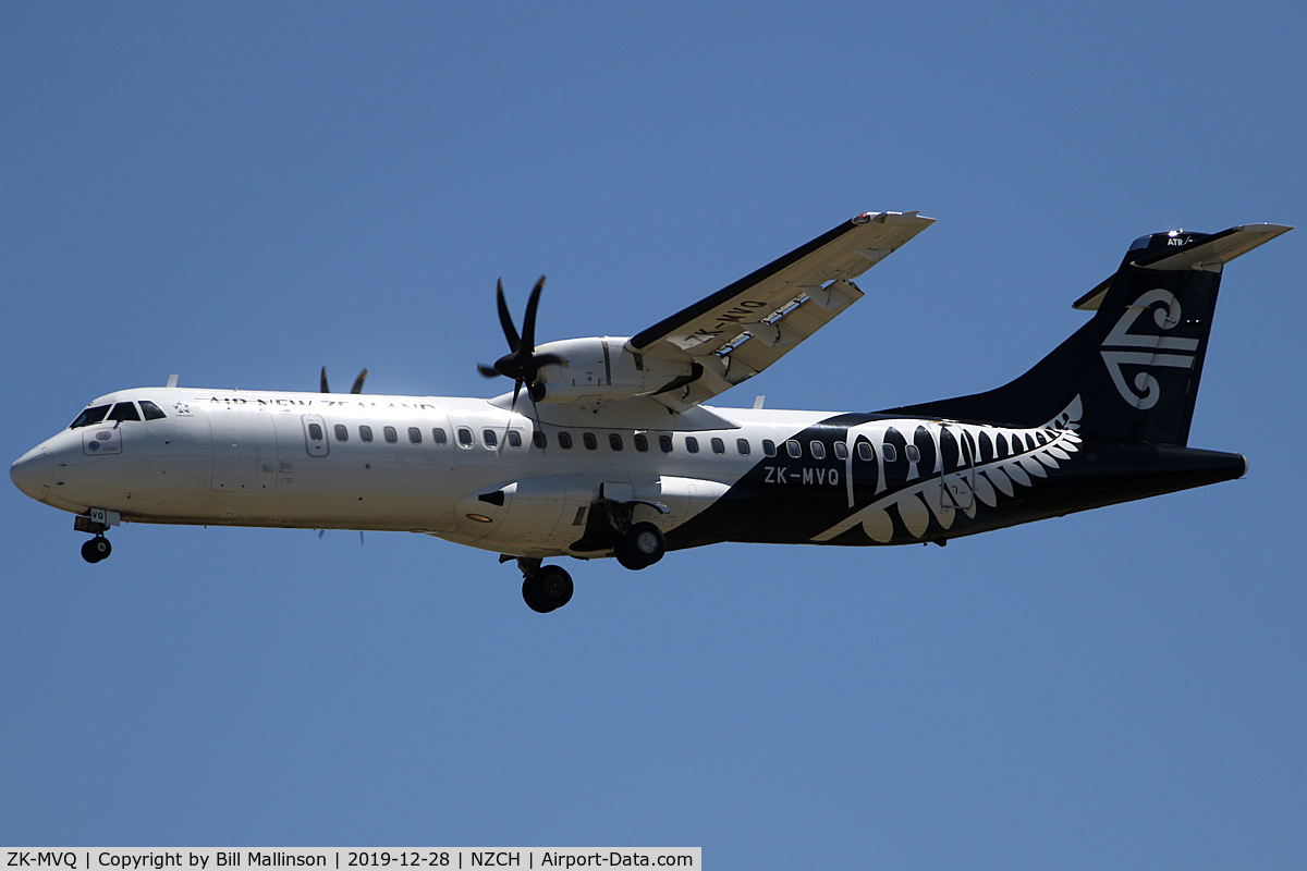 ZK-MVQ, 2017 ATR 72-212A C/N 1451, from IVC